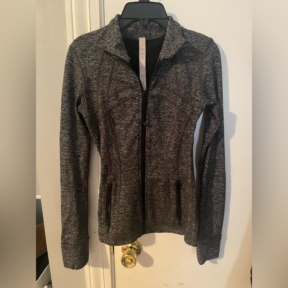 lulu gray and black define jacket